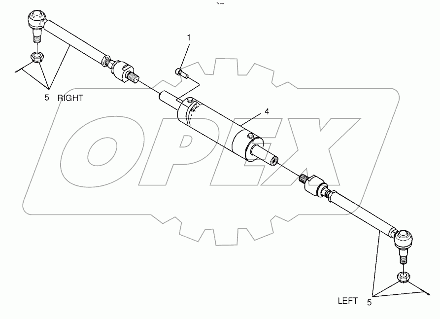  STEERING CYLINDER-FRONT AXLE