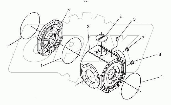 DIFFERENTIAL HOUSING-REAR AXLE
