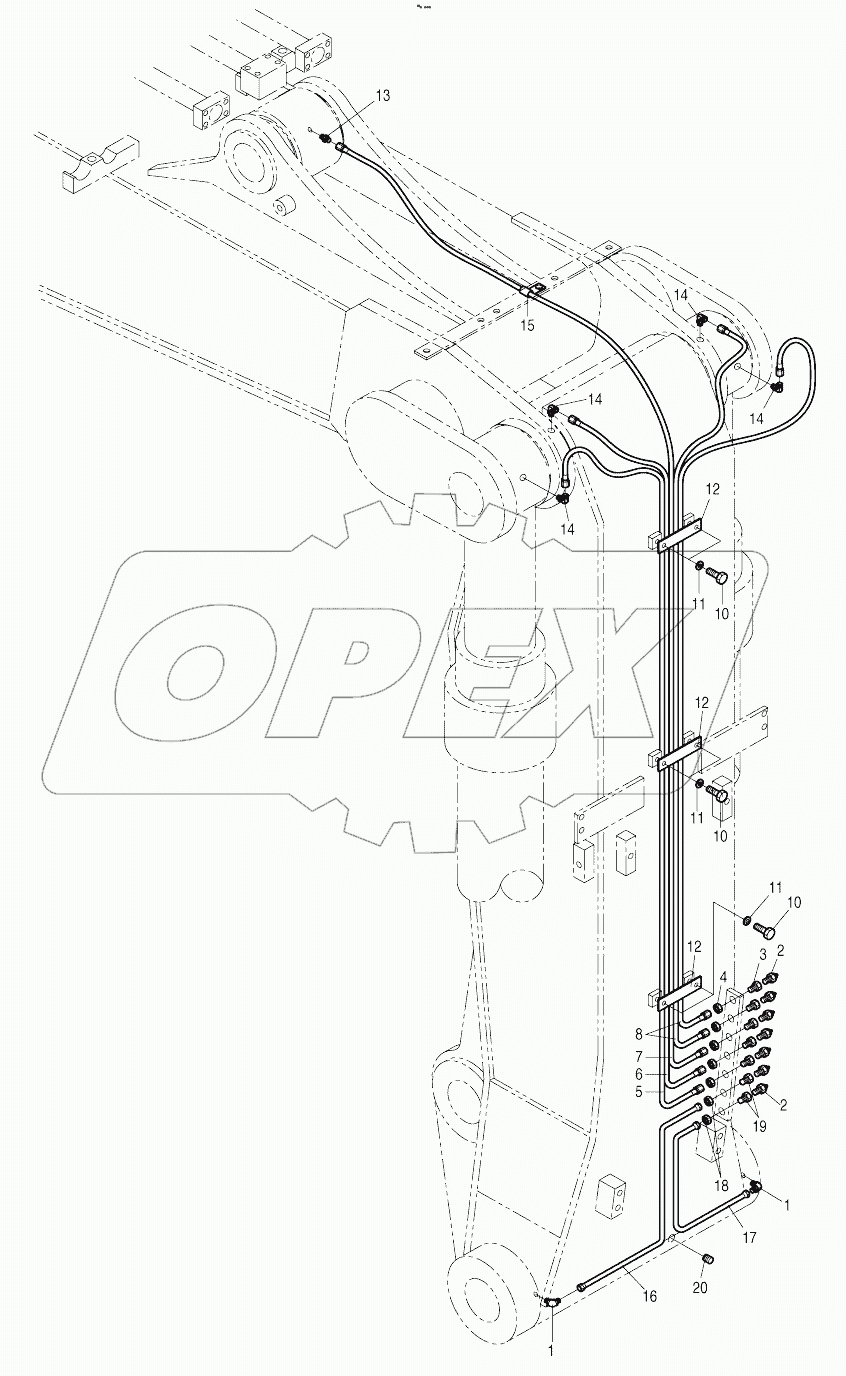  FRONT LUBRICATION PPING-ARTI.BOOM