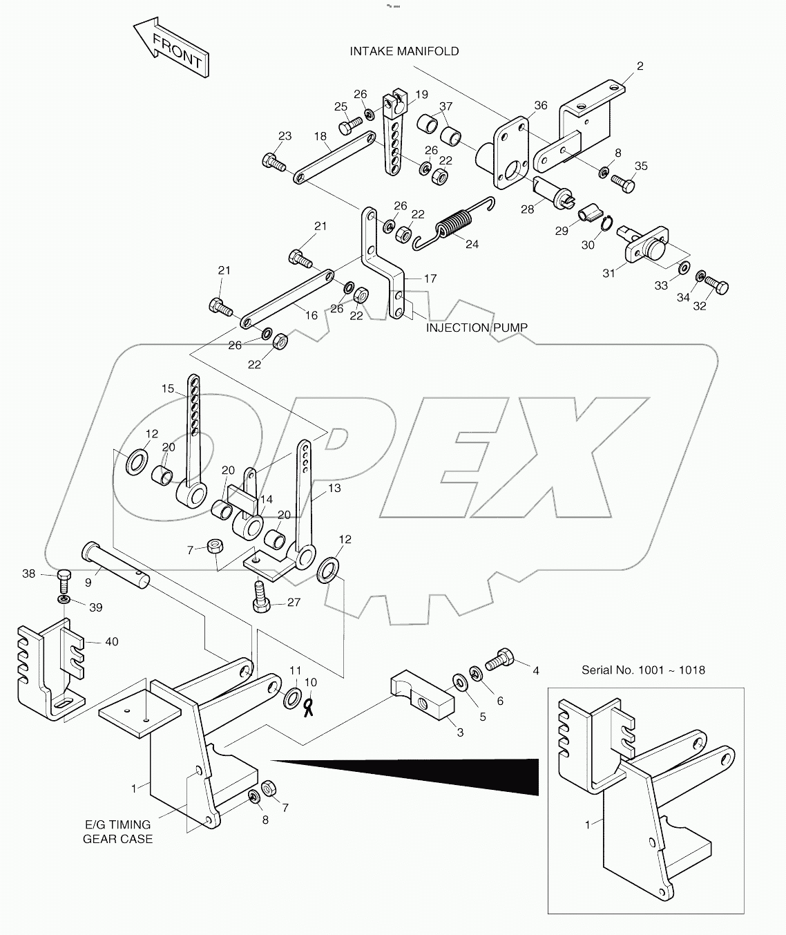  LEVER ASS&#039;Y-ENGINE SUB