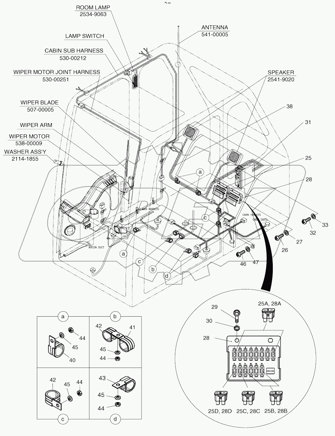  ELECTRIC PARTS(4)-CABIN