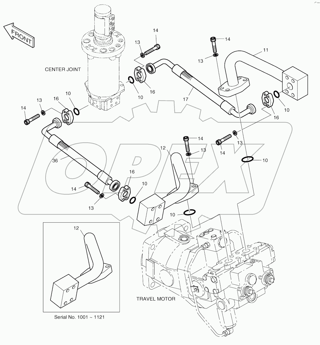  PROPELLING PIPING (1)-TRAVEL MOTOR