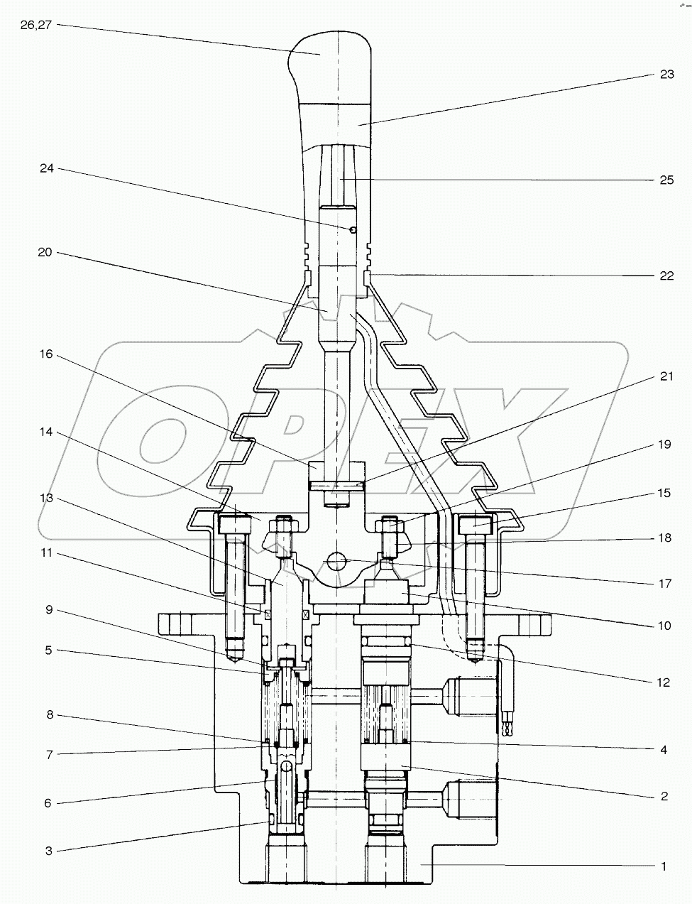  DOZER REMOCON VALVE OUTRIGGER