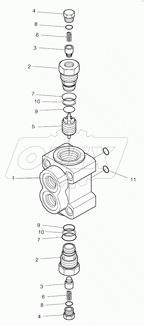  PILOT CHECK VALVE-OUTRIGGER CYL.