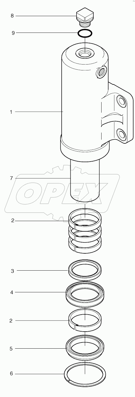  CHOCKING CYLINDER-L.H (1240-)