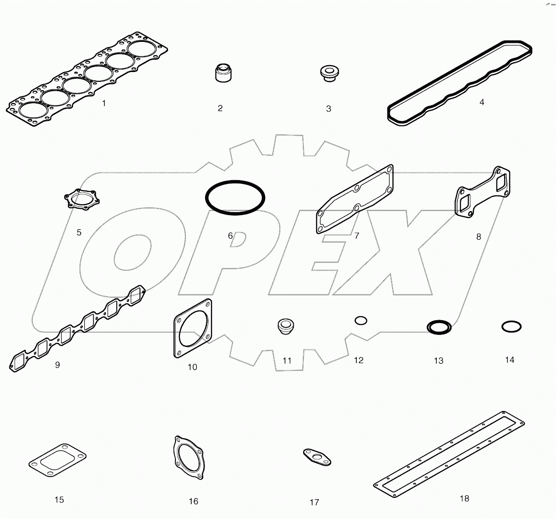  OVER HAUL GASKET KIT-TOP