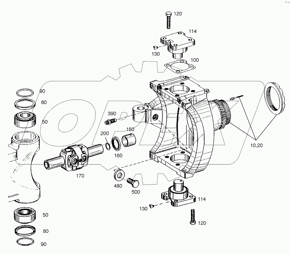  JOINT HOUSING-FRONT AXLE