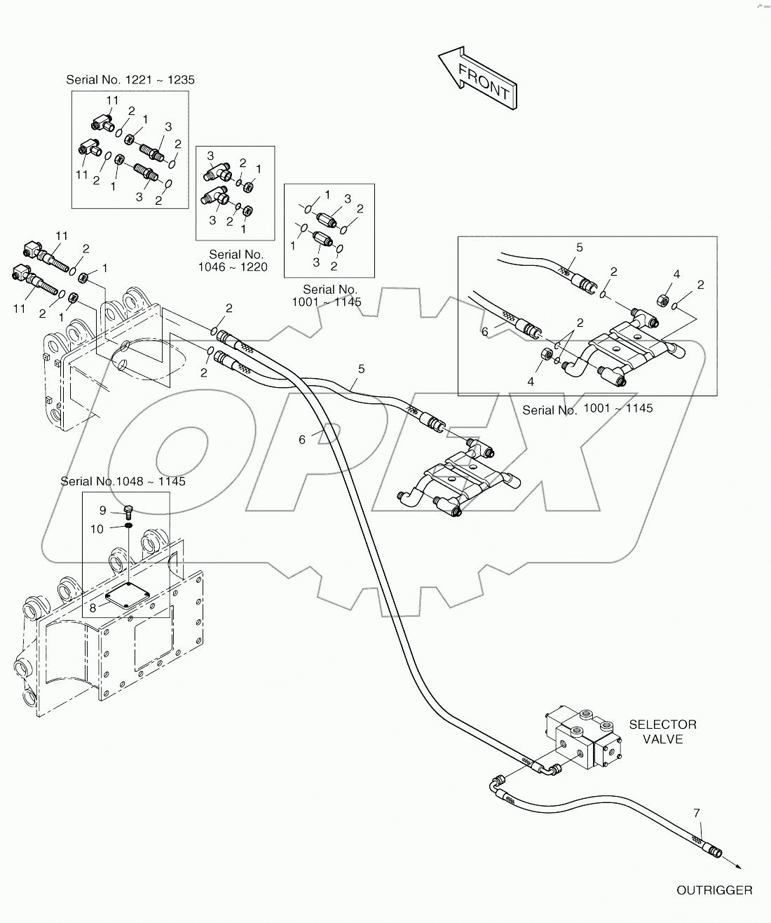  DOZER PIPING-FRONT DOZER