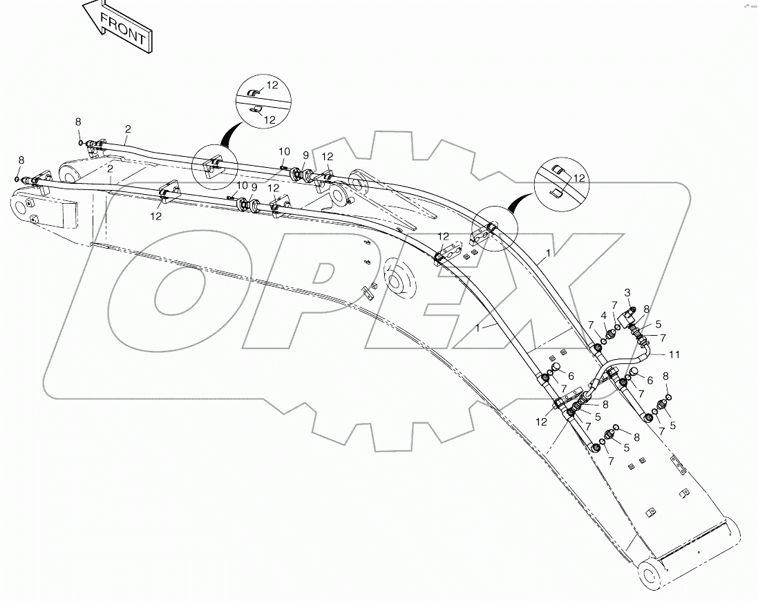  BOOM PIPING-ONE AND TWO WAY