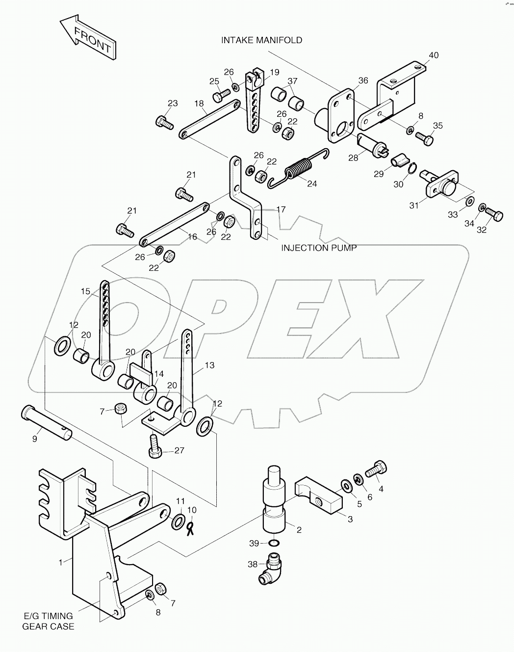  LEVER ASSY-ENGINE SUB