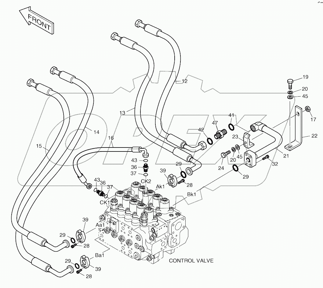  MAIN PIPING (3)-ARM.BUCKET