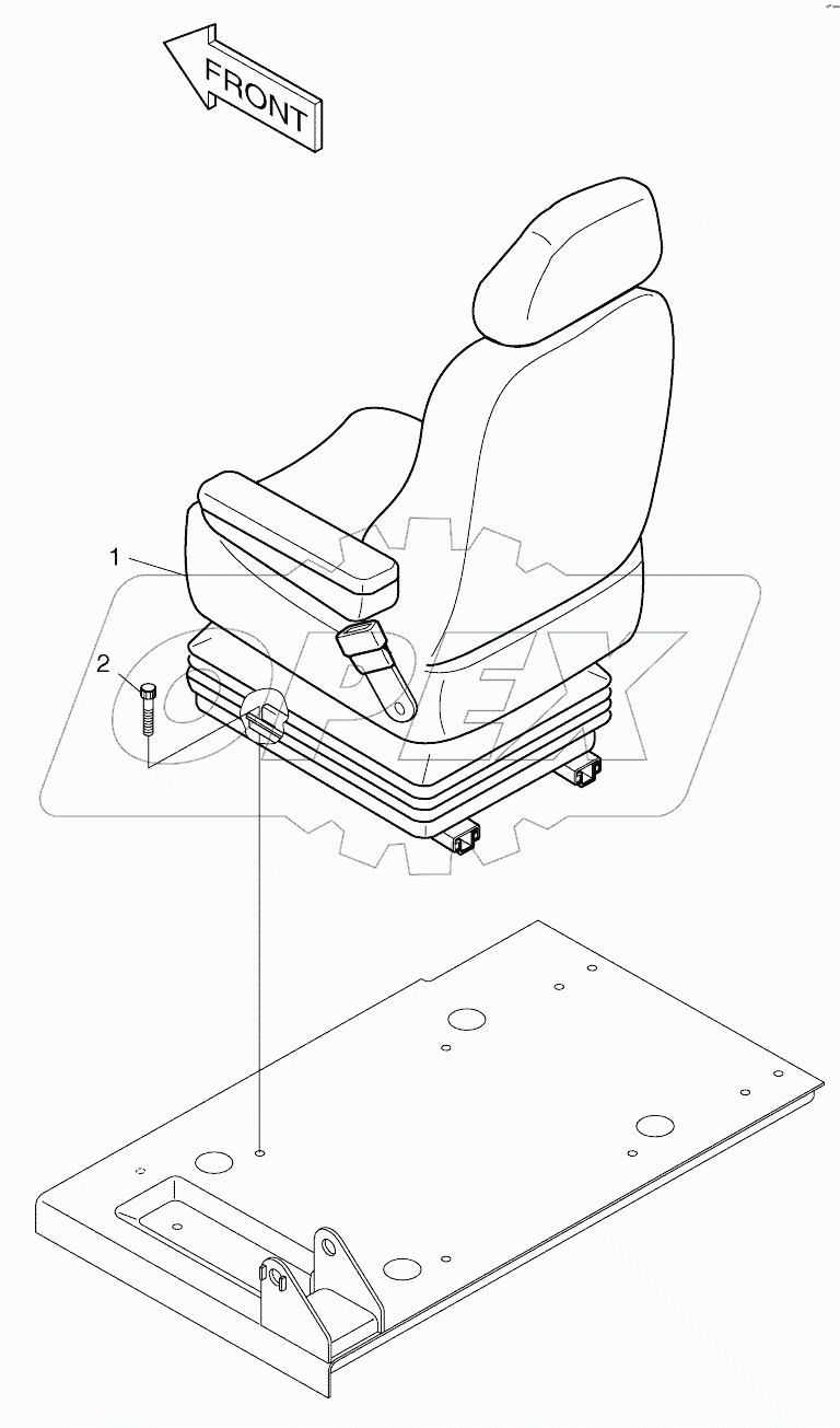  SEAT MOUNTING ASSY (1003-)