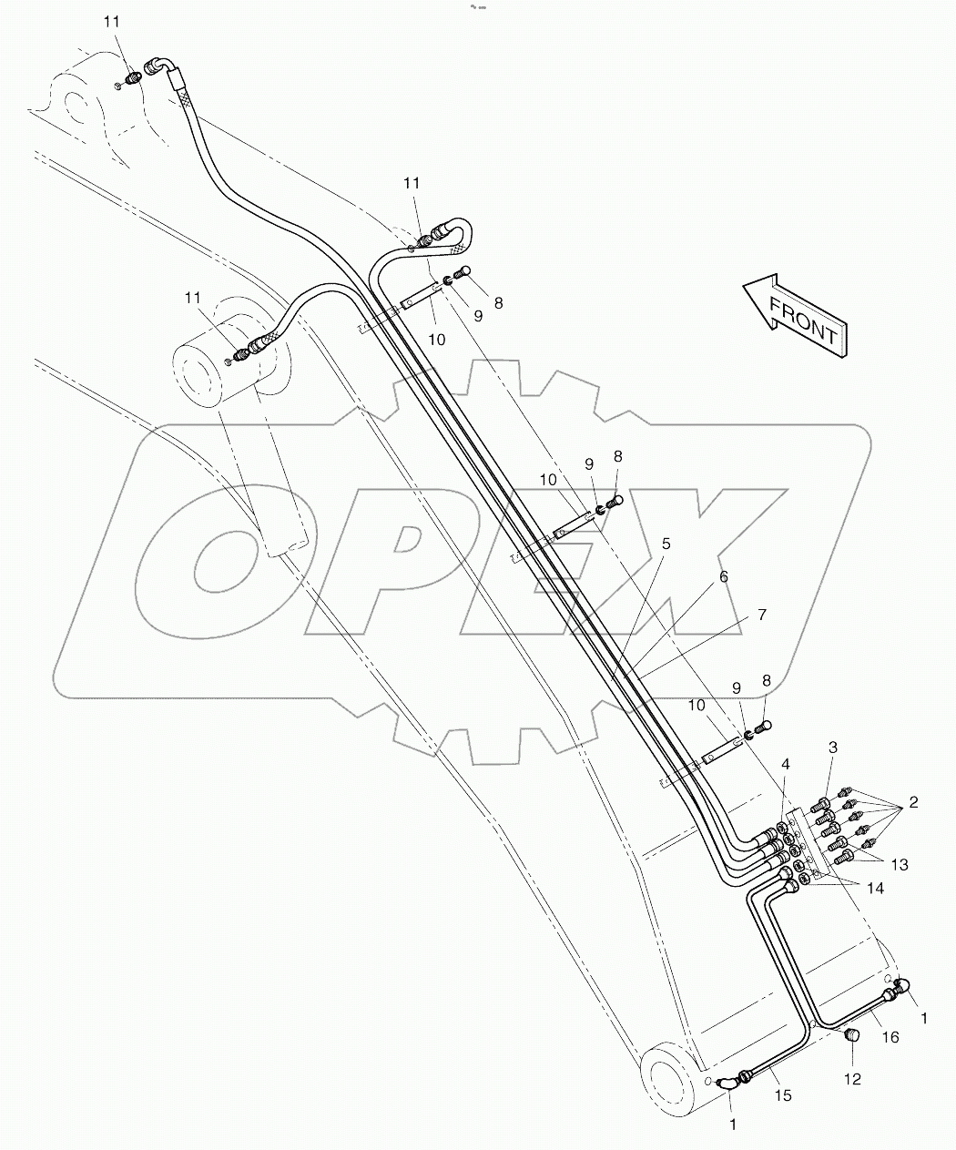  FRONT LUBRICATION PIPING
