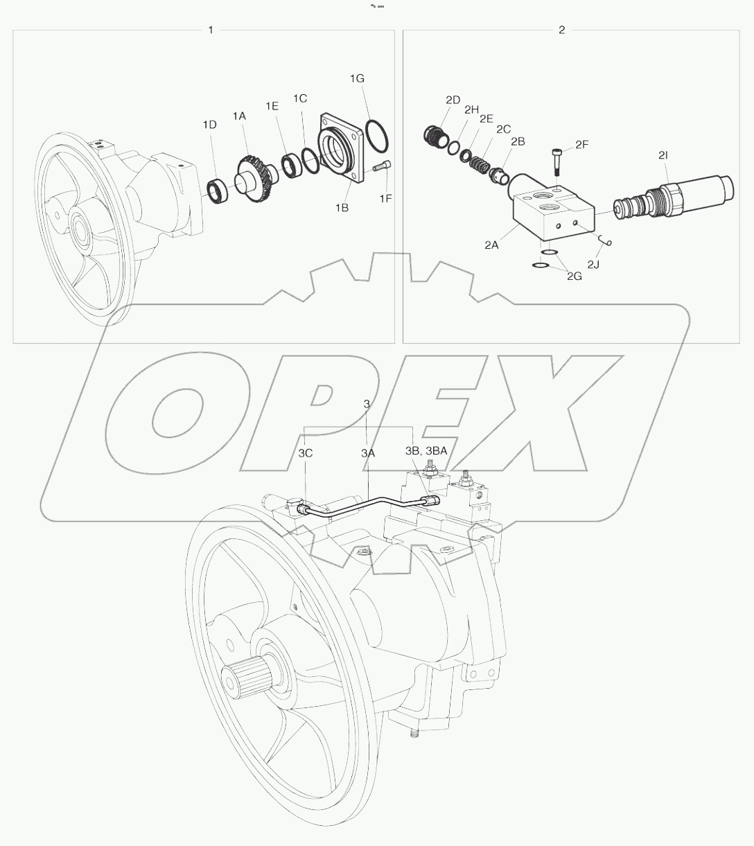  MAIN PUMP-COVER AND HYD. LINE