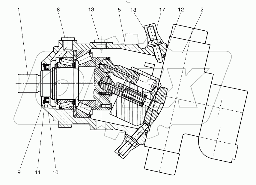  TRAVEL MOTOR (1001 - 1630)