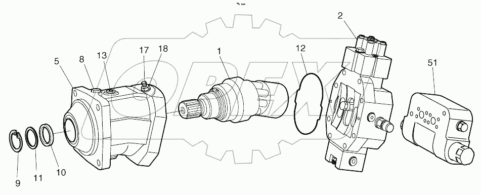  TRAVEL MOTOR (1631-)