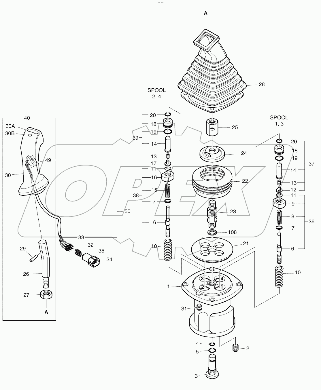  REMOTE CONTROL VALVE-3 SWITCH