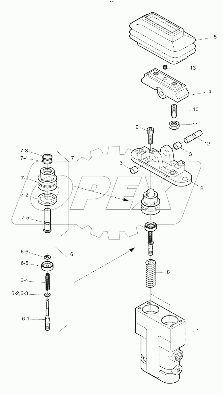  PEDAL VALVE-ARTI.BOOM