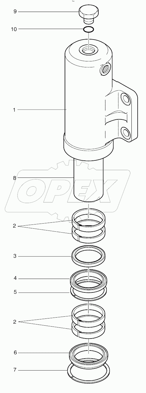  CHOCKING CYLINDER-L.H (2108-)