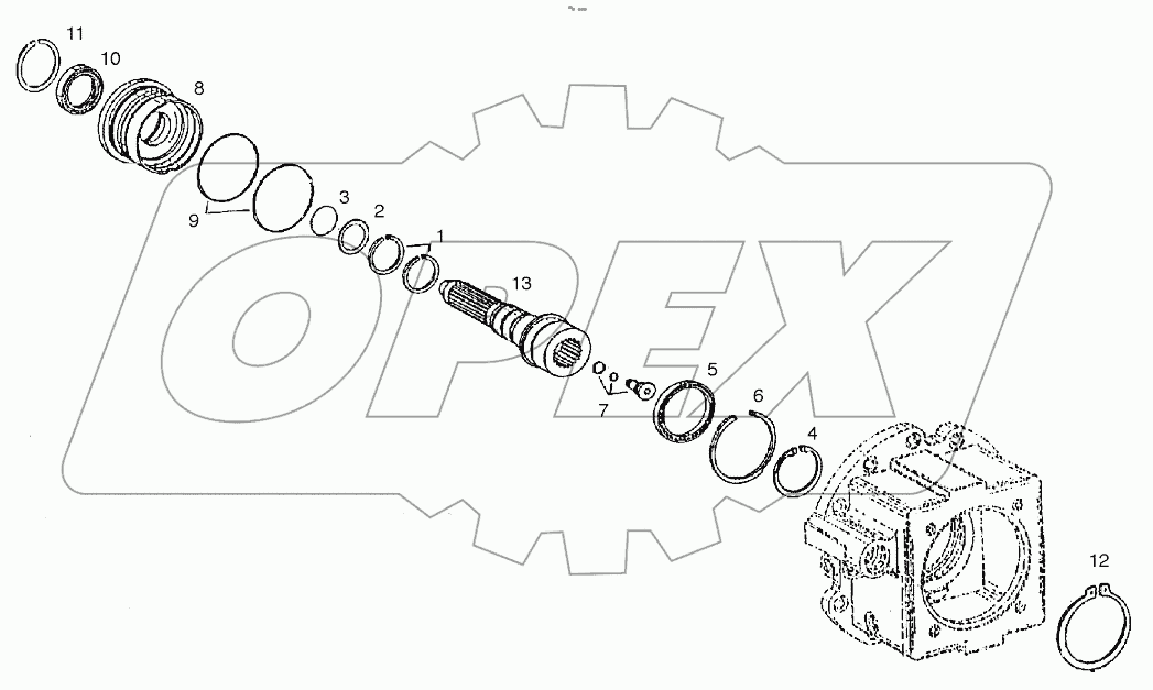  INPUT SHAFT-TRANSMISSION (1001-1630)