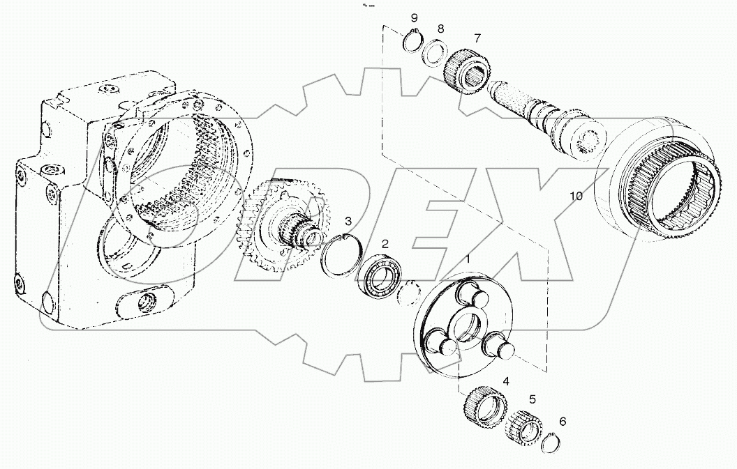  PLANETARY GEAR-TRANSMISSION (1001-1630)