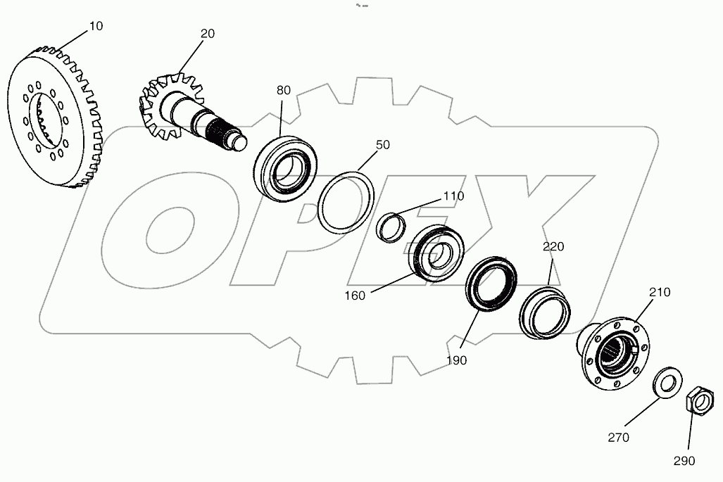  INPUT - FRONT AXLE (1631 - 1943)