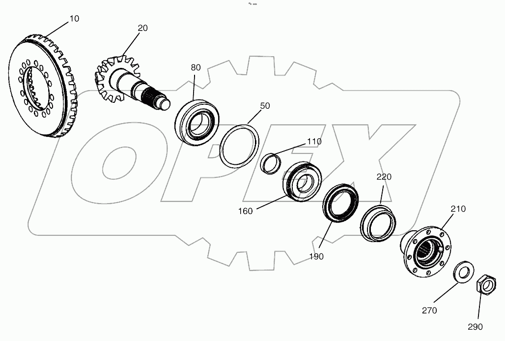  INPUT - FRONT AXLE (1944 - )