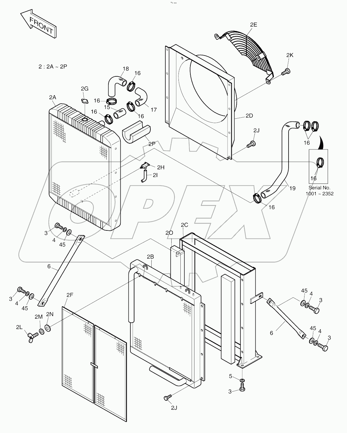  RADIATOR (1001 - 3051)