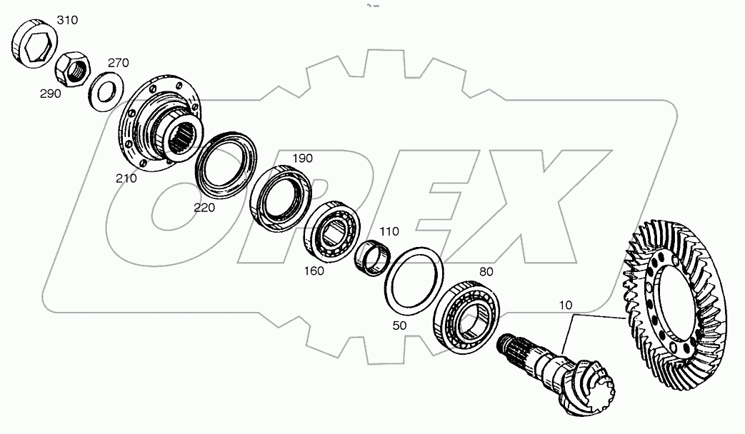  INPUT-REAR AXLE (1001 - 1630)