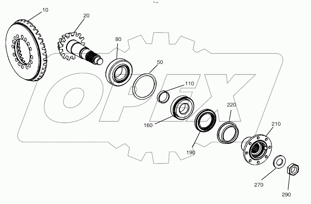  INPUT - REAR AXLE (1944 - )