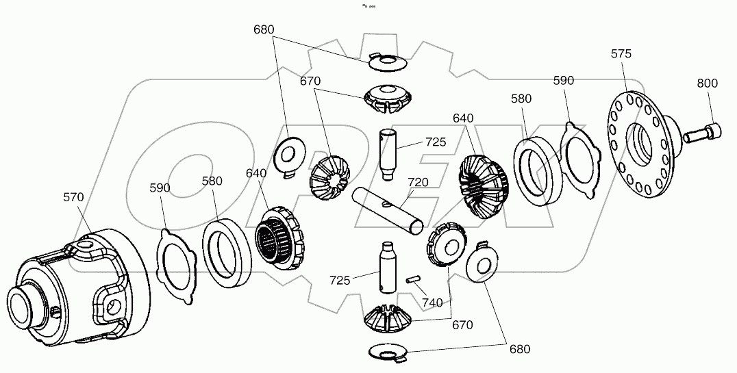  DIFFERENTIAL GEAR - REAR AXLE (1944-)