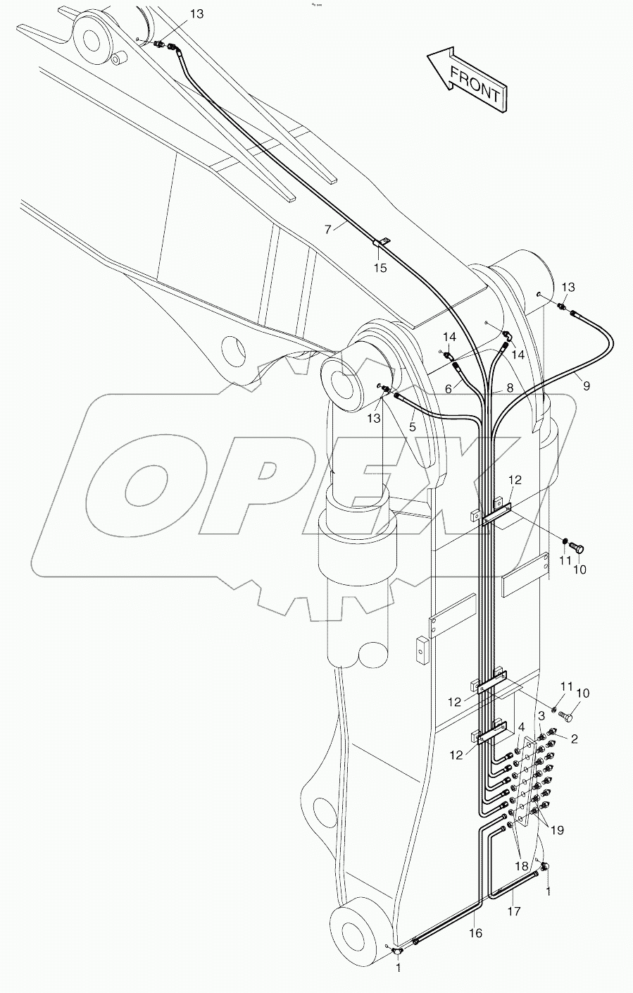  FRONT LUBRICATION PIPING-ARTI.BOOM