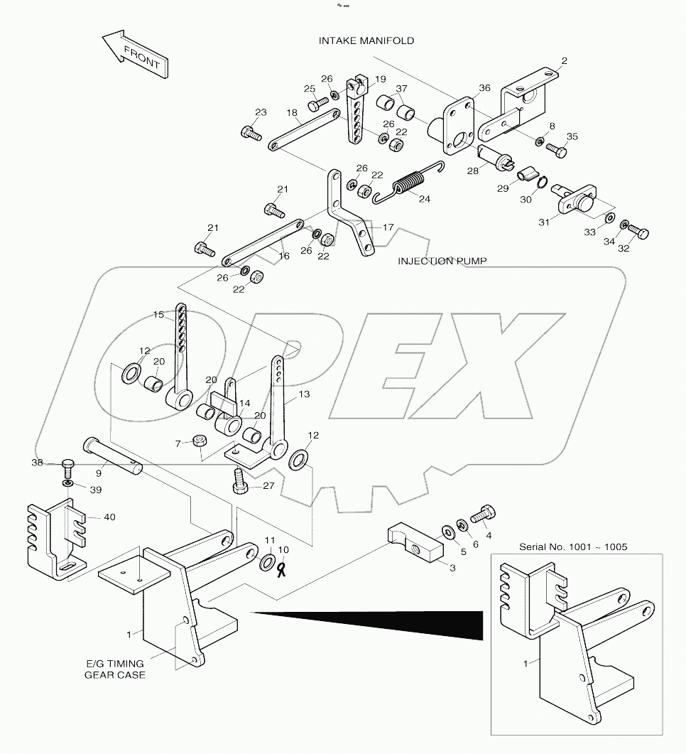  LEVER ASSY-ENGINE SUB