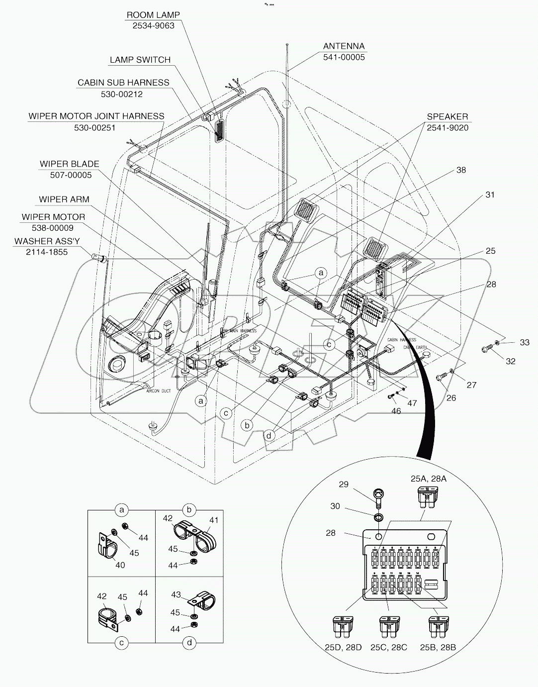  ELECTRIC PARTS (4)-CABIN