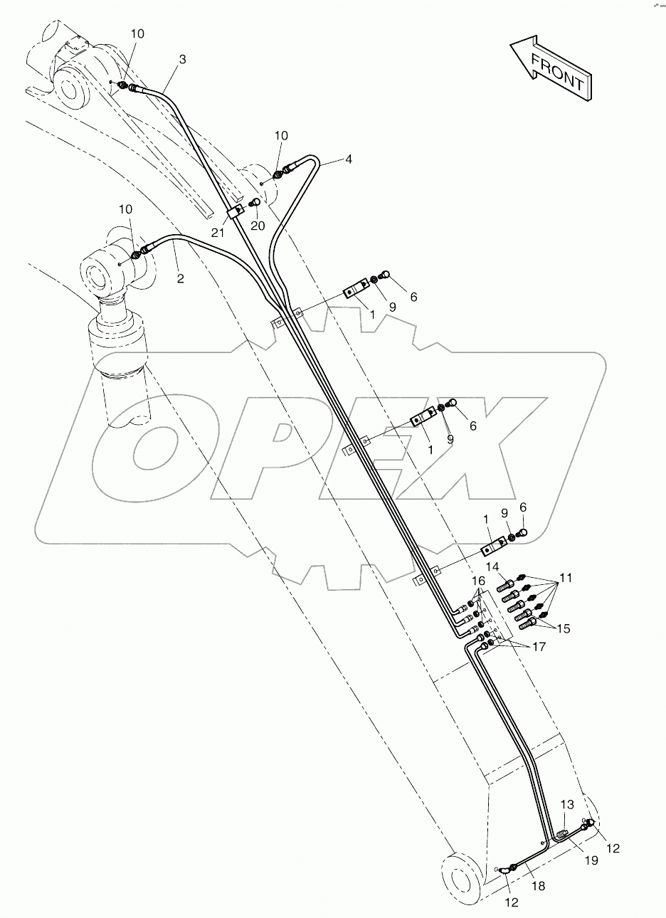  FRONT LUBRICATOR PIPING