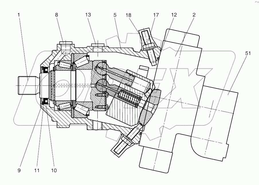  TRAVEL MOTOR (1042-2131)