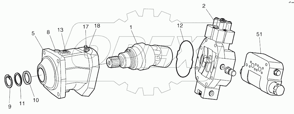  TRAVEL MOTOR (2132-)