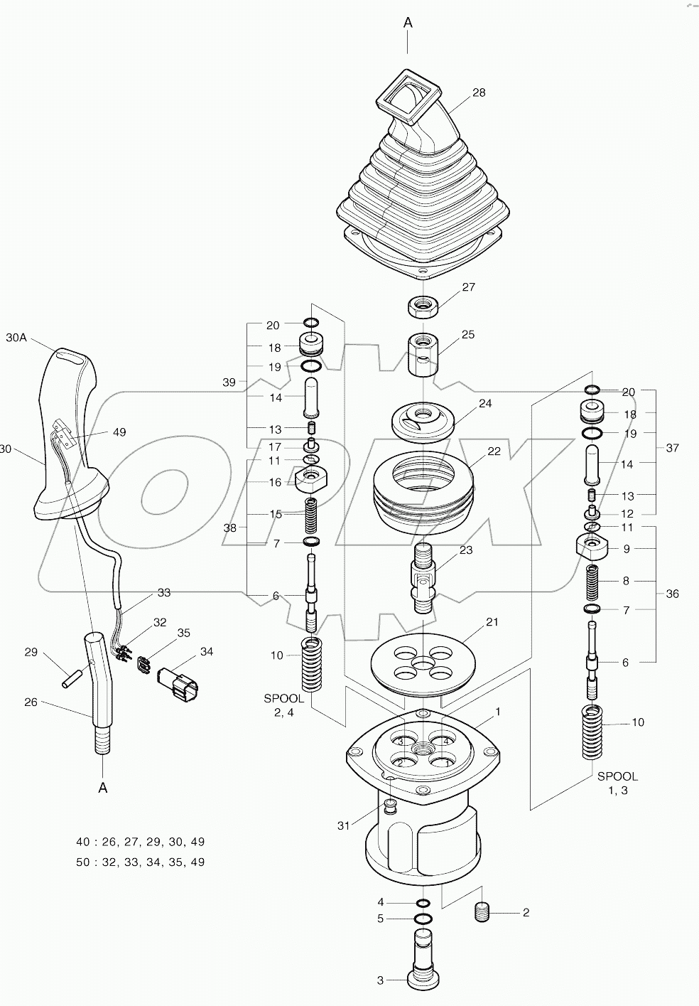  REMOTE CONTROL VALVE (1001-1864)
