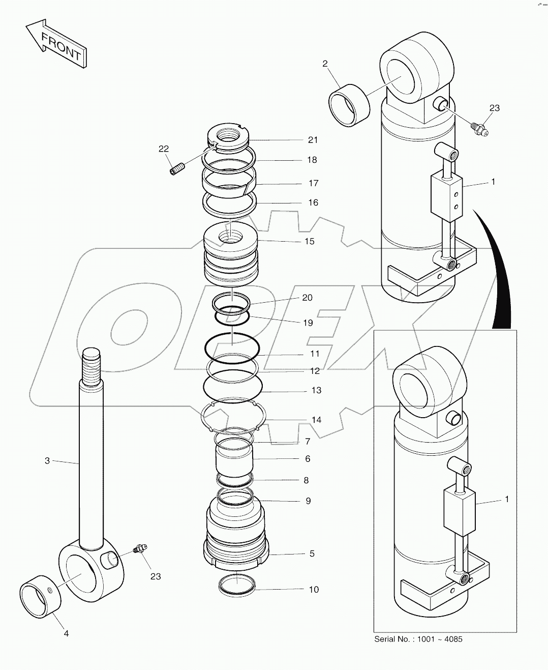  DOZER CYLINDER (L.H.)
