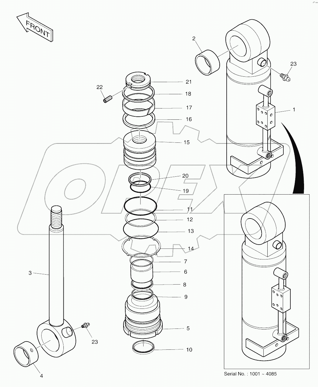  DOZER CYLINDER (R.H.)