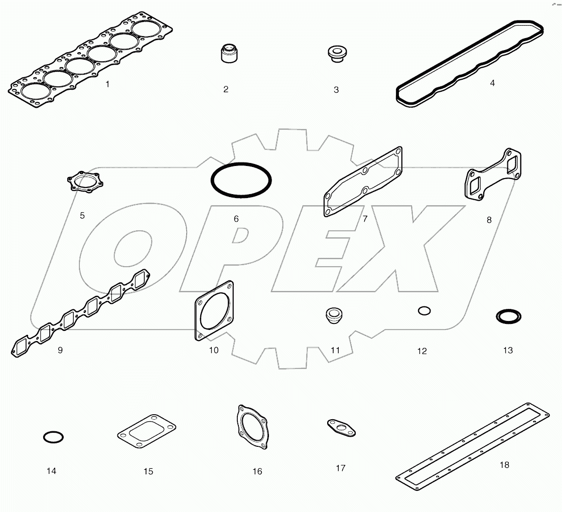  OVER HAUL GASKET KIT-TOP
