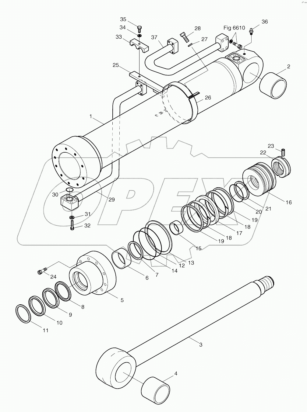  BOOM CYLINDER (R.H)-LOCK