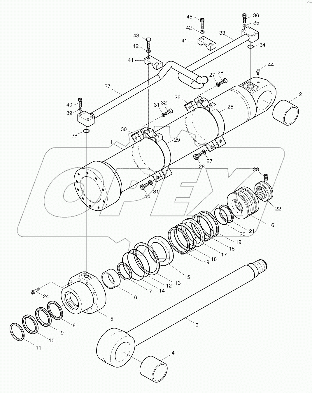  BOOM CYLINDER(L.H.)-ARTI.BOOM