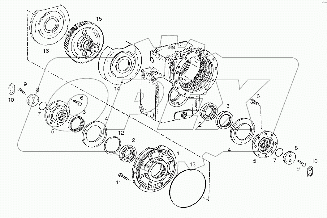  OUTPUT SHAFT-TRANSMISSION (1001-2131)