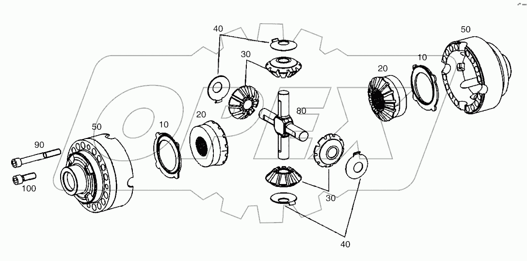  DIFFERENTIAL-REAR AXLE (2791-)