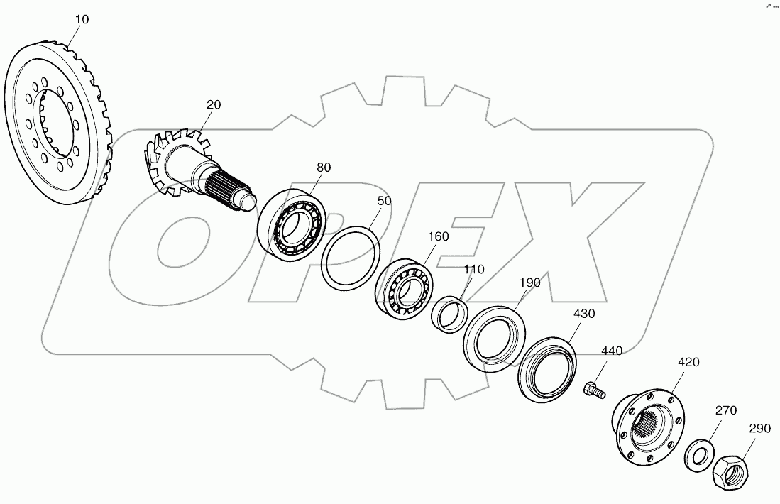  INPUT-REAR AXLE (2132-)