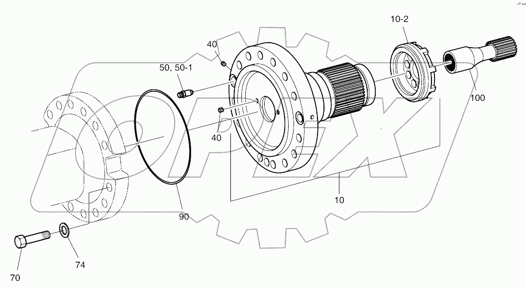  HUB CARRIER-REAR AXLE (2132-)