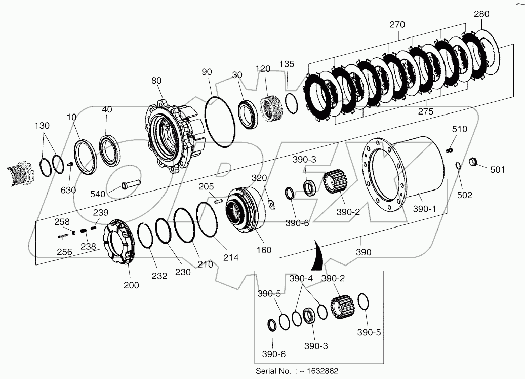  OUTPUT-REAR AXLE (2132-2790)