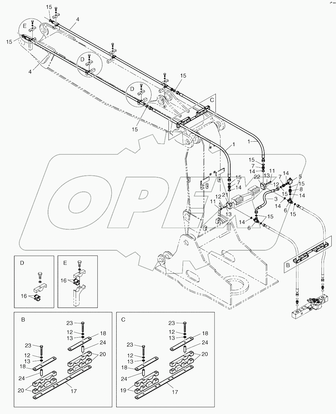  FRONT PIPING-ARTI.BOOM-1 WAY