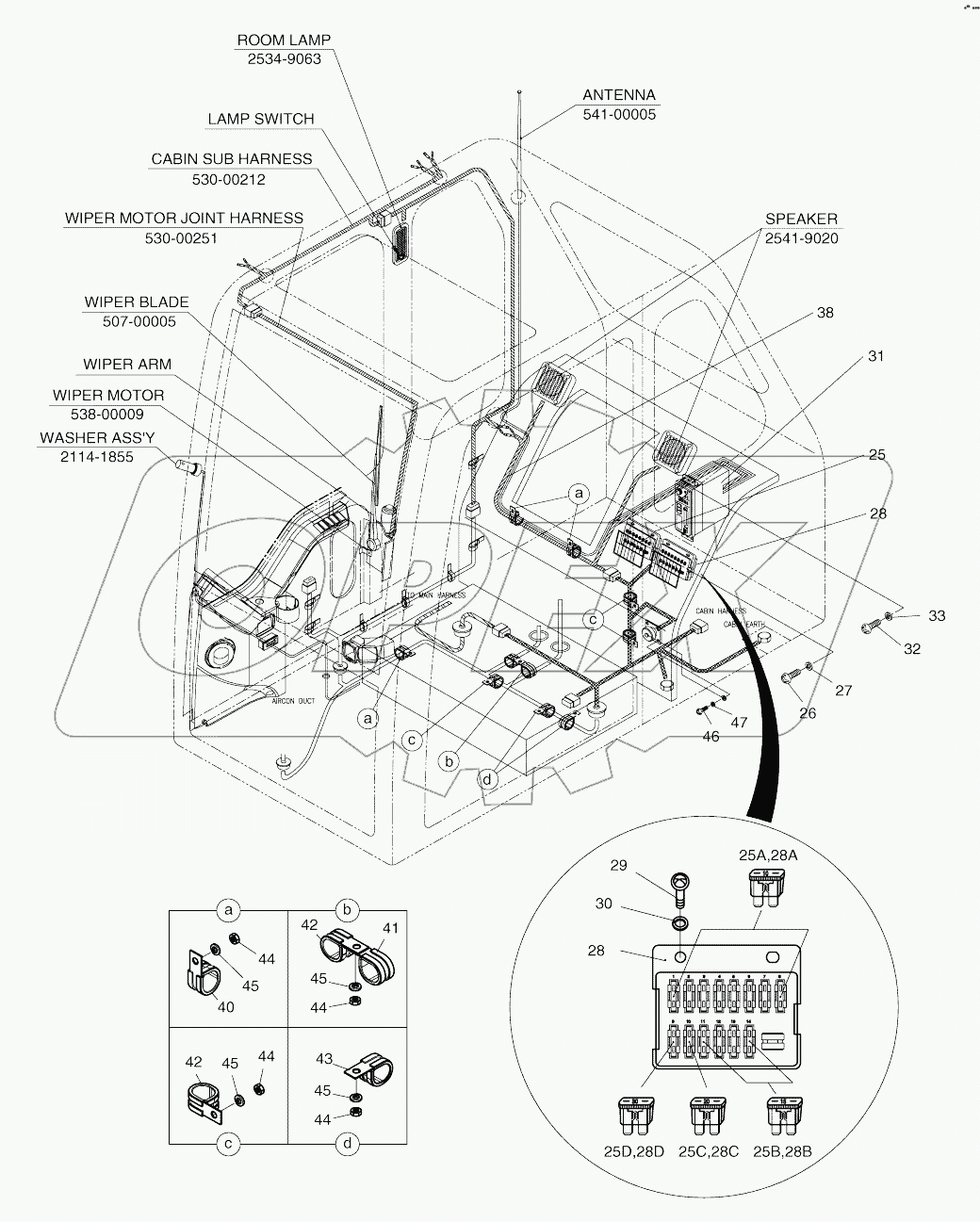  ELECTRIC PARTS (4)-CABIN